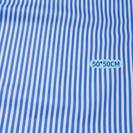 5pcs Blue Striped Cotton Fabric Bundle,50 * 50cm Quarter Fabric for DIY Crafts,Sewing Projects