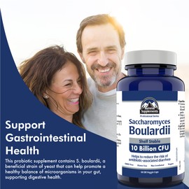 Summit Supplements Proudly Canadian & Plastic Negative Saccharomyces Boulardii Probiotics Gut Health Supplements - Shelf Stable 10 Bilion CFU, 60 Caps - Support Gastrointestinal Health - 60 Servings, Vegetarian Friendly