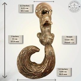 "Beautifully Squirrel 7 inches Tall Solid Brass Door Knocker Antique Design Door Knockers Brass Handle Pull Home Décor Accessories Vintage King Royal gate pullers "