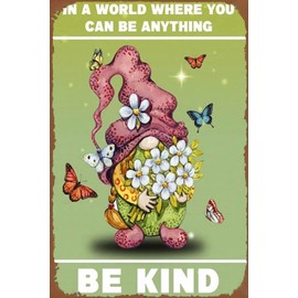 Be Kind Gnome 1000 Piece Wooden Jigsaw Puzzles for Adults Family Elderly Puzzle Game for Family Art Decorations Funny 1000 Piece Puzzle Toy Gift for Friend Wife Mom