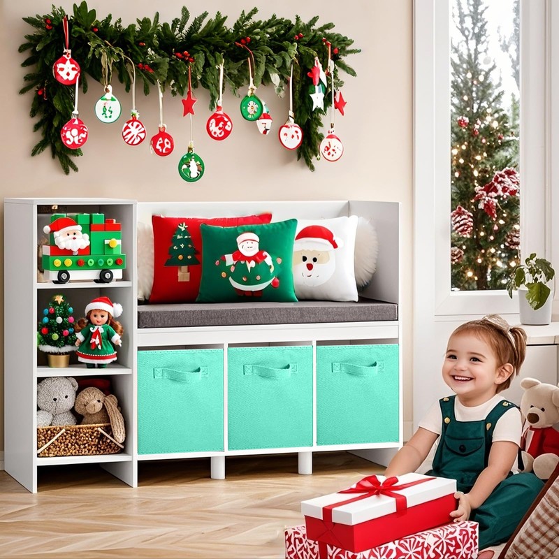 ShellKingdom Storage Bins, Foldable Fabric Storage Cubes and Cloth Storage