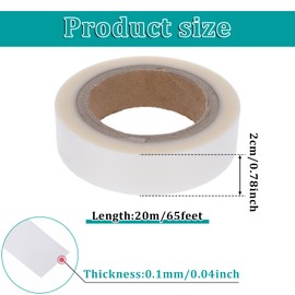 1 Roll 65′ Hot Melt Tape, Seam Sealer Repair Adhesive Fusible Tape, Waterproof Iron on Hot Melt Seam Sealing Tape Clear Fabric Repair Tape for Outdoor Gear Raincoat Tent Awning Sportswear