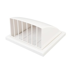 Dryer Exhaust Vent Cover with Rain Cover, 7.3 X 7.3 X 5.1in Dryer Exhaust Hood Indoor and Outdoor Air Vent Cap, Exhaust Vent Duct Cover for Bathroom Kitchen 100mm Inclined