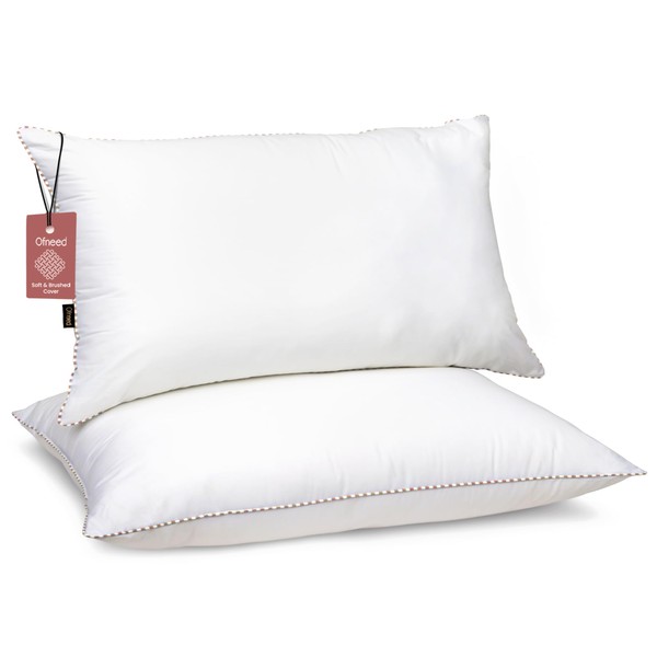 OFNEED King Size Set of 2 Bed Pillows for Sleeping