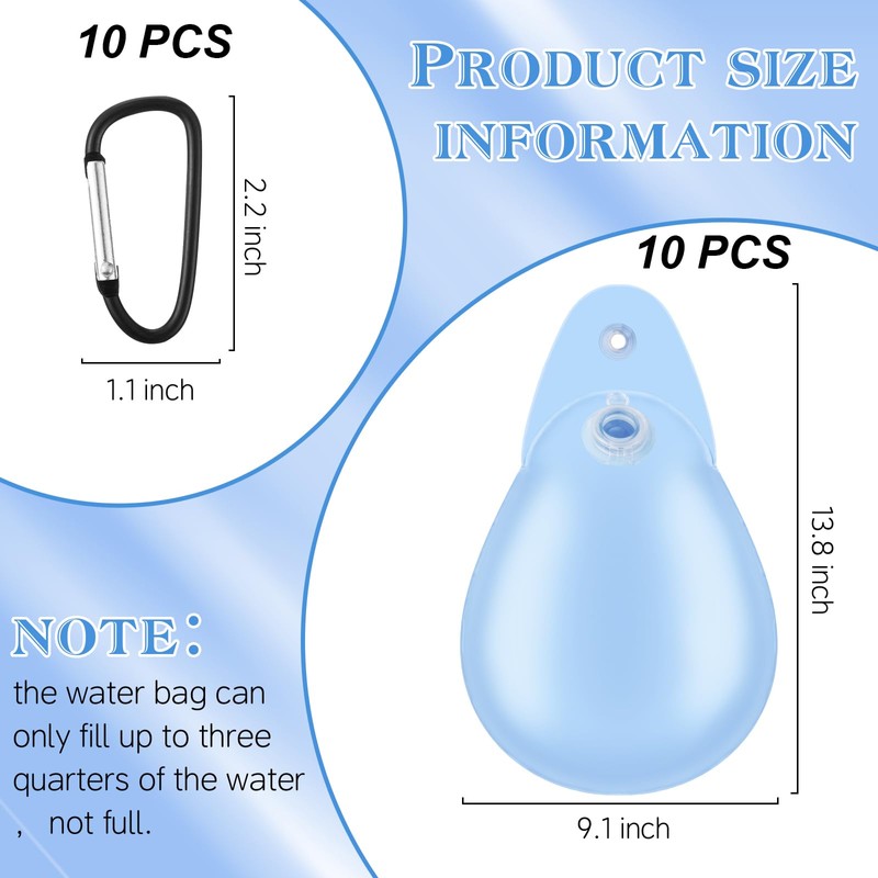 Festanlee 10 Pcs Swimming Pool Cover Weights with Hooks Thick