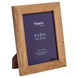 Hampton Frames NEW ENGLAND 6x8 (15x20cm) Natural Oak Picture Photo Frame Glass 464868WO
