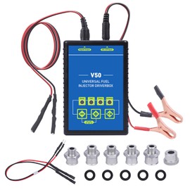 12 V Car Injector Tester – BELEY Fuel Injectors Multiple Types Car Fuel Injector Cleaning Set with 5 Pulse Modes and 6 Adapters for All Petrol and Diesel Injectors