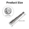 Skweawert 2pcs 1/4" Hexagonal Shank Socket 7mm No-magnetic Power Nut