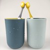 RabyLeo Unbreakable Reusable Drinking Cups Set of 2 Colors, Plastic