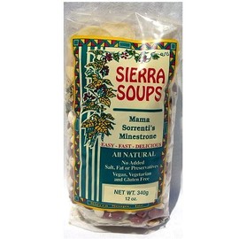 Sierra Soups Mama Sorrenti's Minestrone, 12-Ounce Bags (Pack of 6)