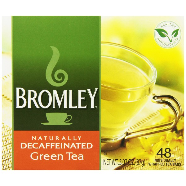 Bromley Green Tea Decaf, 48-Count Box (Pack of 8)
