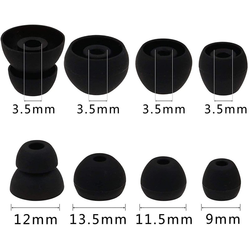 ALXCD Ear Tips Replacement for Beats Flex Wireless Earphones, S/M/L/D