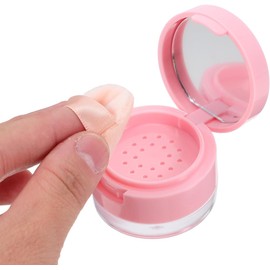 Balacoo Estuche De Maquillaje Mini Con Espejo Caja De Polvos Sueltos Portátil Compacto Para Viajes Y Uso Diario Ligero Y Práctico