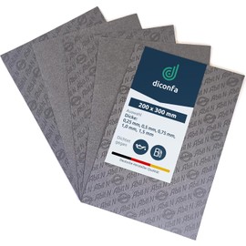 diconfa DIN A4 seal sheet Abil N // thickness 0.25 mm to 1.5 mm - quantity 1 to 200 pieces // selection: 200 x 300 x 1.5 mm, 1 piece – universal sealing material sealing paper for car, motorcycle, car