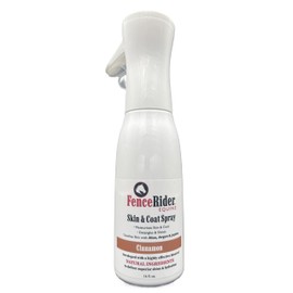 Fence Rider Skin & Coat Spray for Horses, Blend of Premium Natural Ingredients to Soothe Skin and Shine Coat, (Cinnamon Scent). with Gentle Spray-Mist Technology.