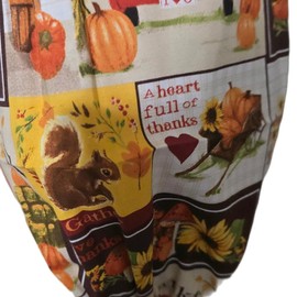 Hanging Grocery Bag Holders with Gnomes and Thankful Design for Home Organization - Organiser, Hangable