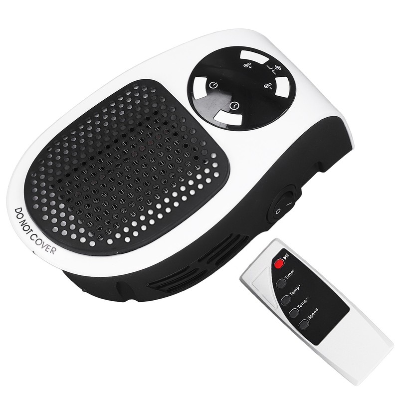 500W Household Mini Space Heater Plug In Portable Home Office