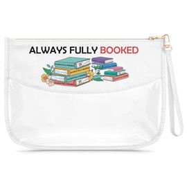 Gfhzdmf Gifts for Book Lovers Women Girls Makeup Bag Book Club Gifts for Women Librarian Bookworm Bookish Cosmetic Bag Christmas Graduation Present Zipper Travel Pouch