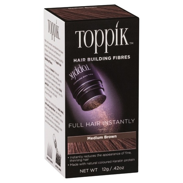 Toppik Hair Building Fibres Medium Brown 12g