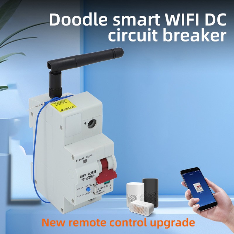 Smart WiFi Circuit Breaker Voice Speaker Mobile Remote Control 1P
