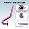XIKOBY Upgraded Central Long Exhaust Kit Compatible with Mini Bike