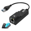 Adaptador Ethernet Usb 3.0 A Rj45 Gigabit Lan 1000 Mbps