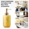Gold Soap Dispenser Bathroom,Hand Soap Dispenser with Marbling,Soap Dispenser Ceramic