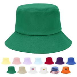 Unisex Athletic Bucket Hat Solid Colors Sun Hat with UV Protection for Outdoor