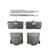 DecorAndDecor Sliding Wardrobe Door Track Gear Kit with Soft Close