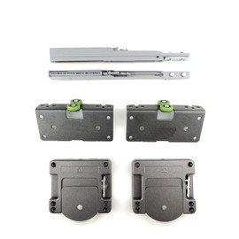 DecorAndDecor Sliding Wardrobe Door Track Gear Kit with Soft Close (Additional Gear Pack for 1 Door)