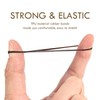 Hoyols Small Hair Elastics Brown, Premium Plastic Girls Hair Ties
