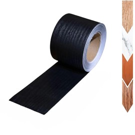 Cinta de reparación de vetas de madera, 2 pulgadas x 32 pies, cinta de vetas de madera, cinta de madera autoadhesiva para muebles, pisos, gabinetes, Negro 2 pulgadas