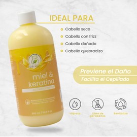 Acondicionador Miel & Keratina Humectante Productos Mart Mexico 500 Ml