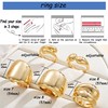 ÌF ME Gold Rings for Women Non Tarnish, 18K Gold