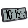 XREXS Large Digital Wall Clock, Battery Operated Alarm Clocks for