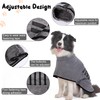 HezzLuv Ultra Absorbent Dog Bathrobe Towel Microfiber Quick Drying Coat