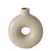 Boltze Lanyo 2024829 Vase Set (Beige, Ceramic Flower Vase, Round