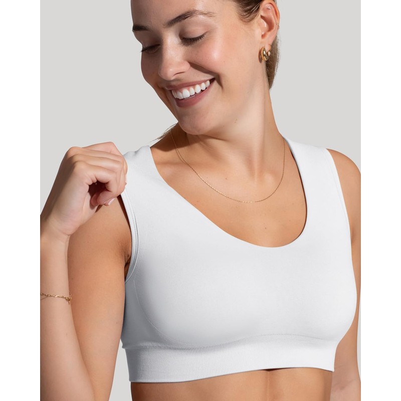 Tommie Copper Seamless Compression Bra with Back Support - Wireless,