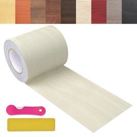 ZERNBER Wood Grain Repair Tape, 2.4 inch X 32ft Self Adhesive Wood Colored Tape for Tables, Chairs, Baseboards, Doors, Windows, Floors, Handicraft DIY.