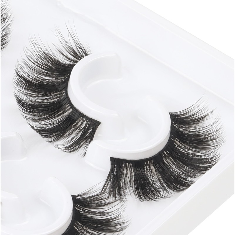 Losha Lashes 6 Pairs Fluffy False Eyelashes for Women 20mm