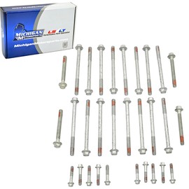 Michigan Motorsports LS Head Bolt Kit | Fits 1997-2003 LS1 LS6 LQ4 LQ9 LM7 LR4 4.8L 5.3L 5.7L 6.0L | Replaces GM #12498545 | Premium Cylinder Head Bolt Set