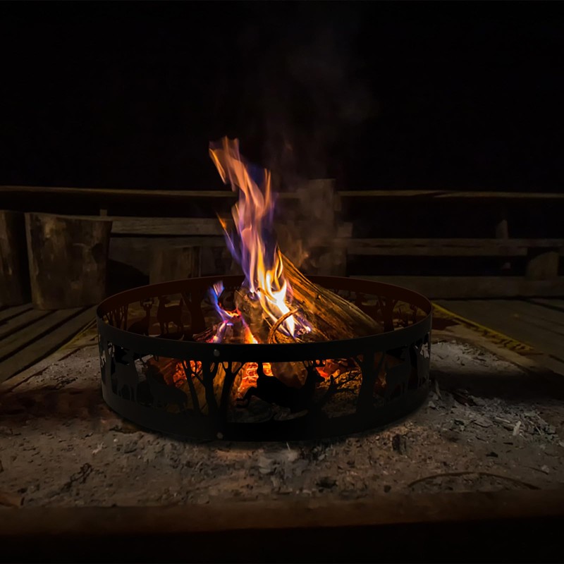 KAIDIDA Fire Ring, Metal Fire Pit Ring, Fire Rings for