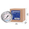 MEASUREMAN 2-1/2" Dial Size, Liquid Filled Pressure Gauge, 0-60psi/400kpa, 304