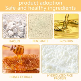 Rice Beauty Mask, Face Mask Rice & Honey, Face Mask Rice & Honey, Face Mud Covers Skin Care, Nourishing Mask Beauty, Nourishing Face Mask for the Night for All Skin Types, 150 g