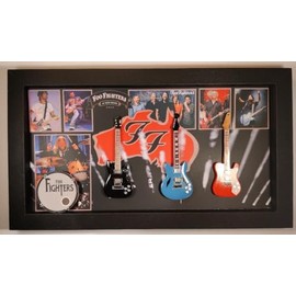 RGM8856 Foo Fighters Miniature Guitar Collection in Shadowbox Frame