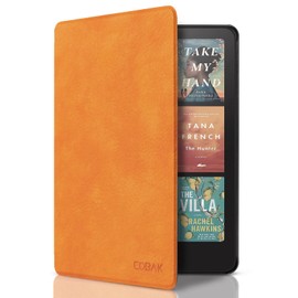 CoBak Case for 7 Inch e-Reader 2024 - Smart Cover with Car Sleep/Wake Not Compatible with Kobo, Orange