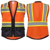 ProtectX 6 Pockets High Visibility Safety Vest for Men Women