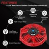 JDMSPEED New 10 Inch Slim Fan Push Pull Electric Radiator