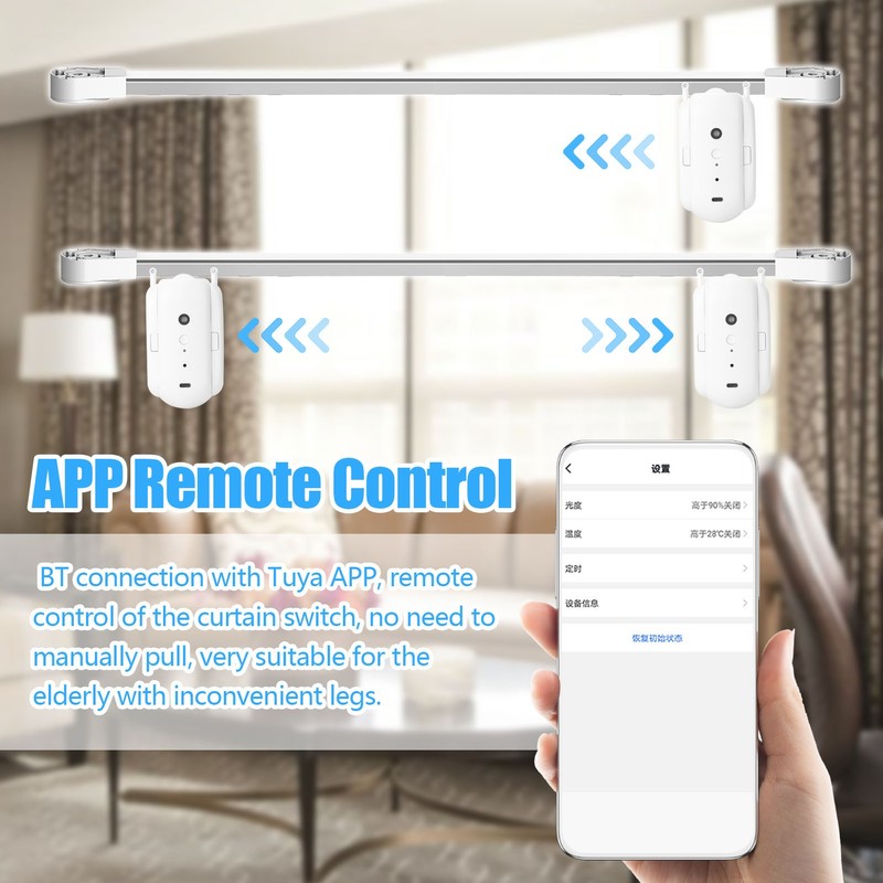 1pc Tuya Smart Curtain Motor BT Voice Control Switch Electric