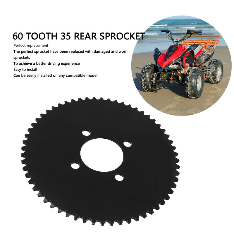 65 Teeth 35 Chain Rear Sprocket Carbon Steel 4 Holes